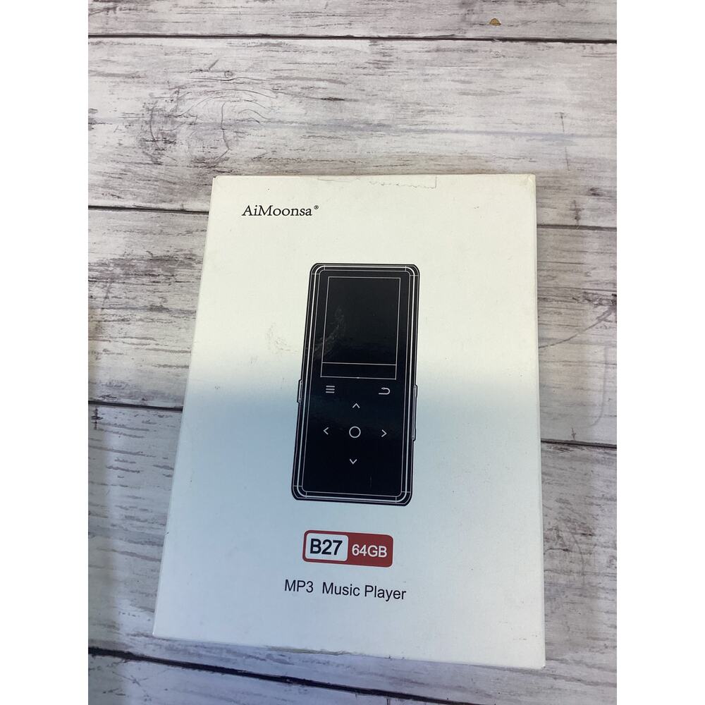 MP3 Player with Bluetooth 5.2 Aimoonsa Music Player with Built-In HD Speak 64GB